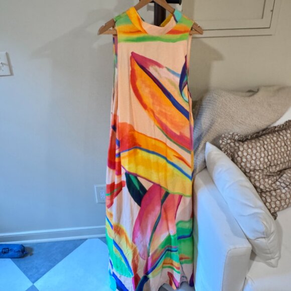 Farm Rio Halter Maxi Dress 3x - Picture 5 of 5